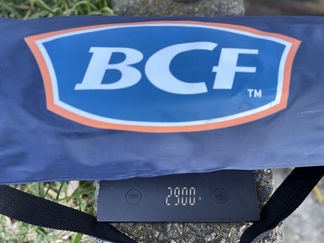 Weighing in at 2.9kg, the BCF camp chair is not a chair you'd want to carry over long distances