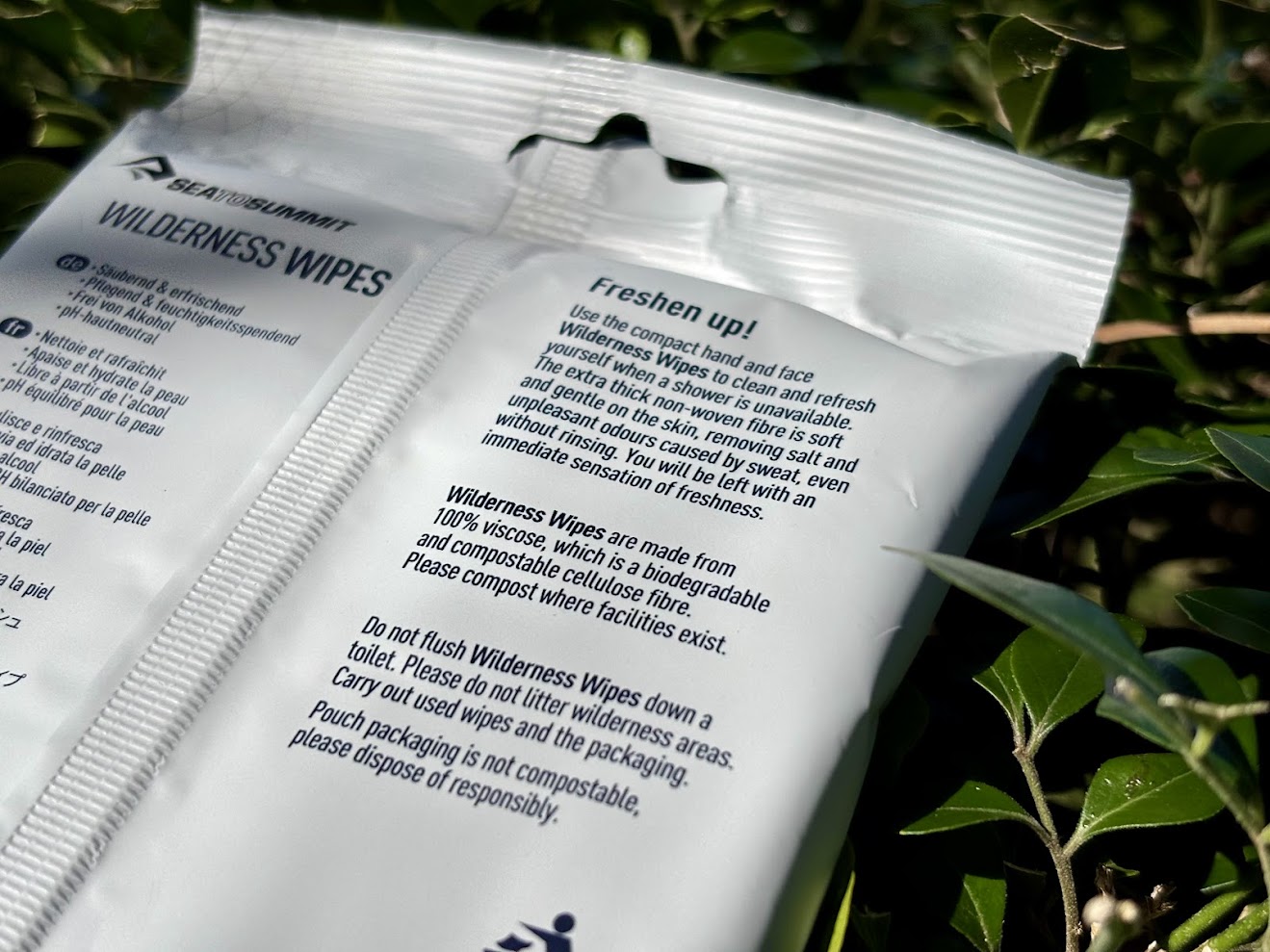 Wilderness wipes are made from 100% viscose fibre derived from wood pulp (biodegradable) making them so soft, almost a cloth-like feel