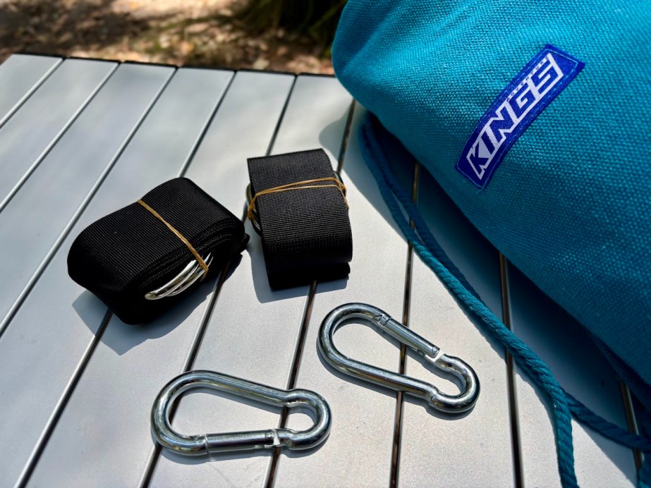 It's great that the Kings hammock comes with an entire Tree-Hanging kit