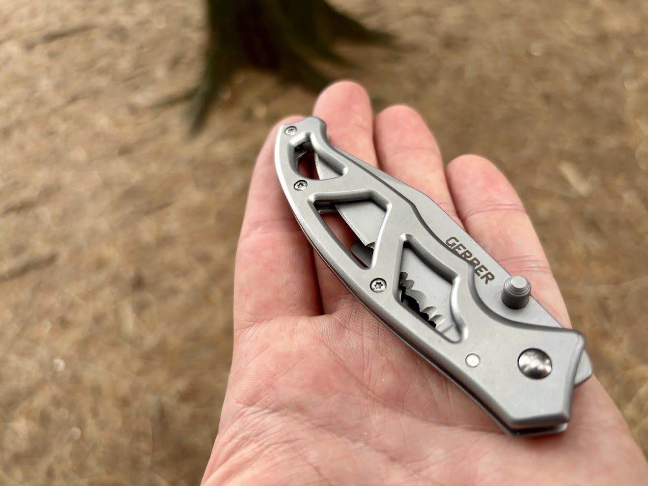 The Gerber Paraframe folding knife is famous for its simple, stripped-down design