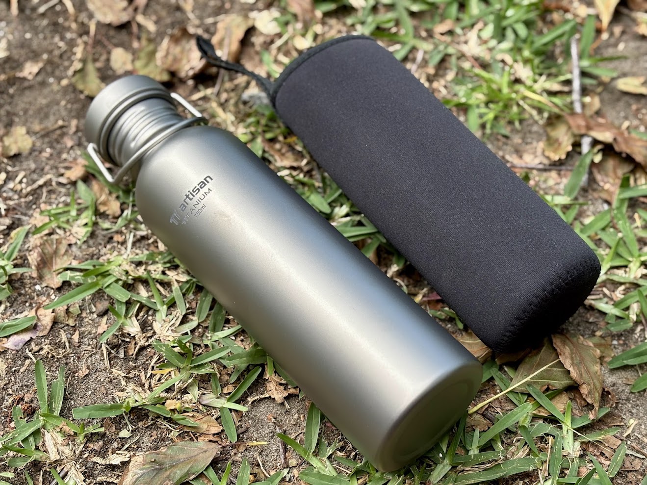 The Ti Artisan titanium bottle feels strong but is thin enough to give the bottle its ultralight status