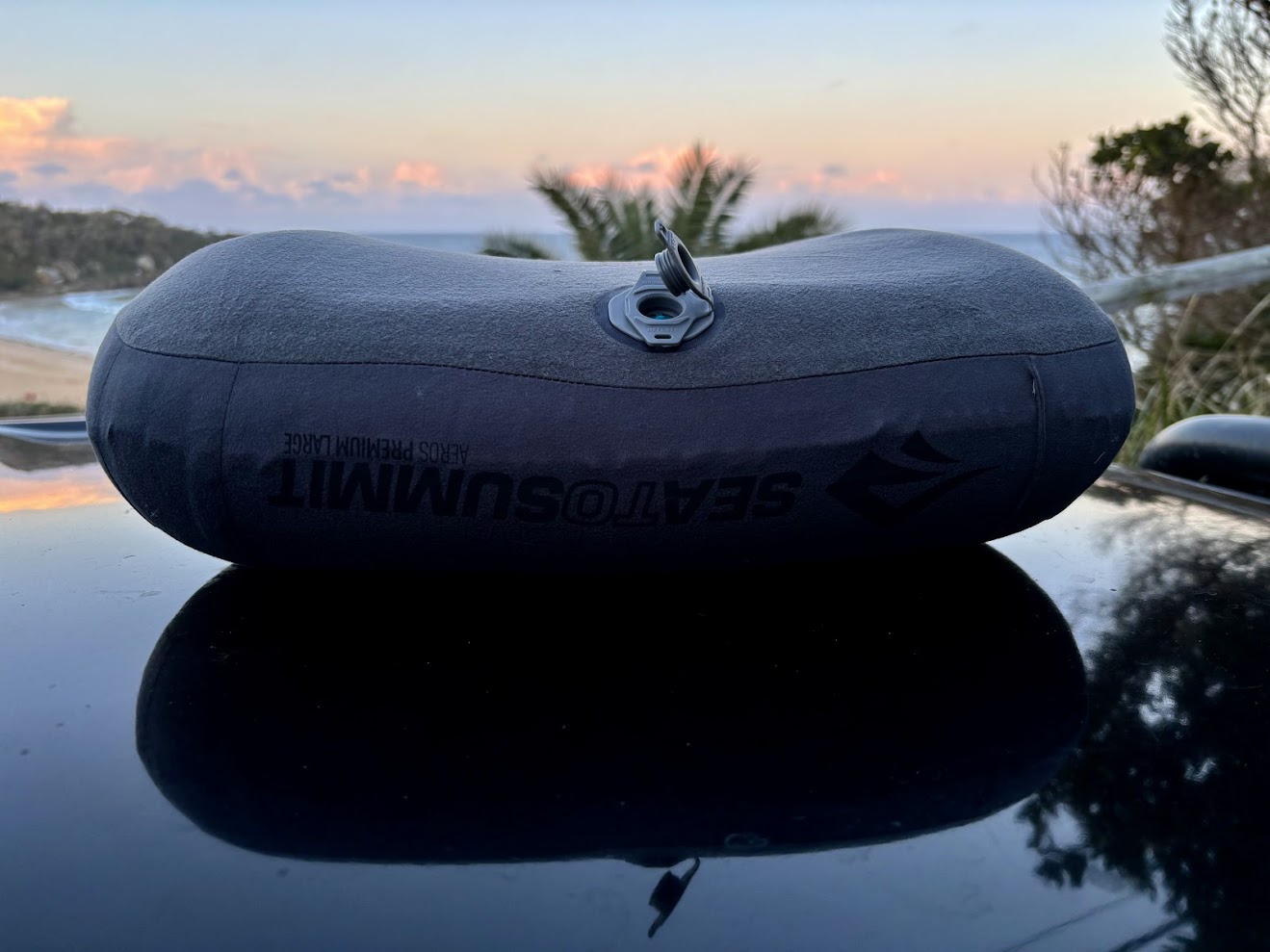 The internal curved baffles of the Sea to Summit Aeros premium pillow are a smart touch as they create contours that nicely cradle the shape of your head