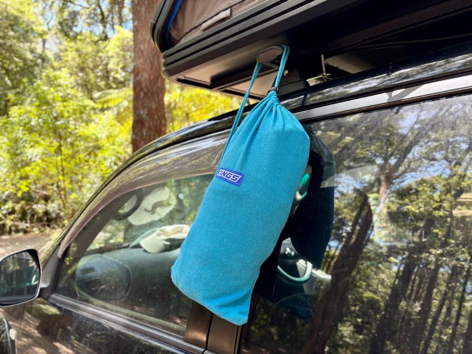 The whole Kings hammock kit packs away into a surprisingly compact transit bag