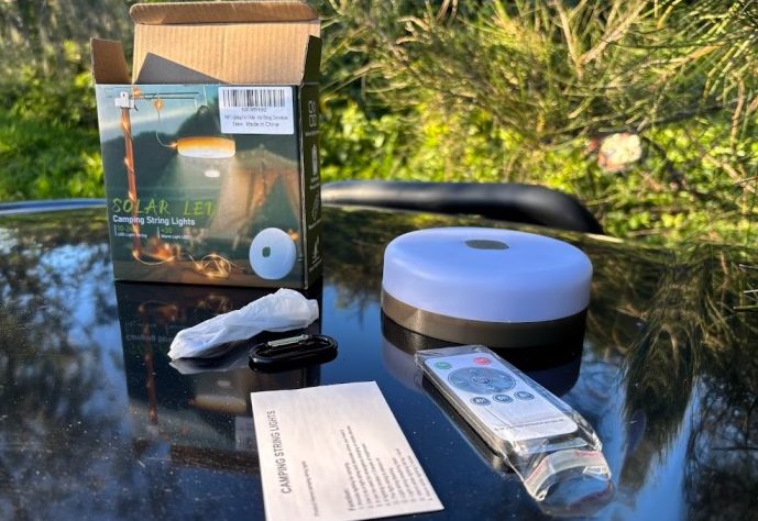 The SMY solar powered camping string lights​ are surprisingly compact considering it has 13 meter of LED string light inside