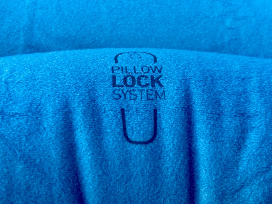 The Sea to Summit Aeros Ultralight Pillow also come with the Pillow Lock system (hook-and-loop patch) that secures the pillow to compatible sleeping pads