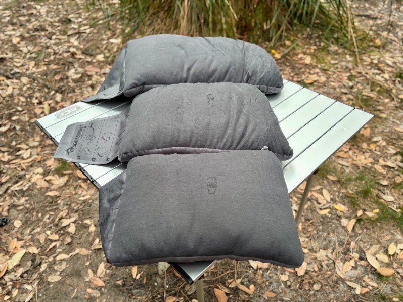The Sea to Summit foamcore has a built-in Pillow Lock System that allows you to secure the pillow directly to the sleeping pad using small adhesive patches (sold separately)