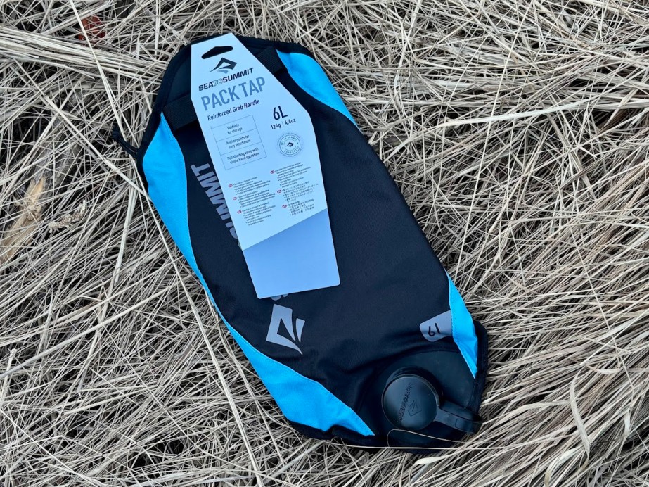 The Sea to Summit pack tap​ is a tough flexible bladder designed to provide bulk water that then rolls down to nothing