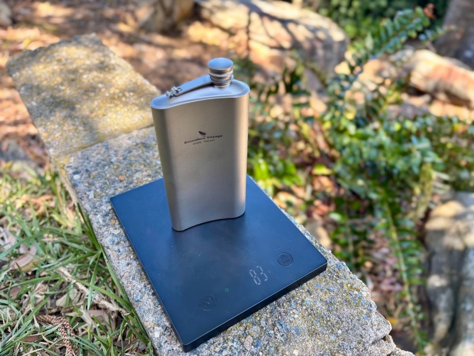 The fact that it weighs only 83 grams is phenomenal for a titanium flask with a generous 250ml capacity