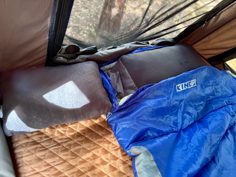 The foam core inside this Sea to Summit pillow​ maintains a consistent supportive loft all night long