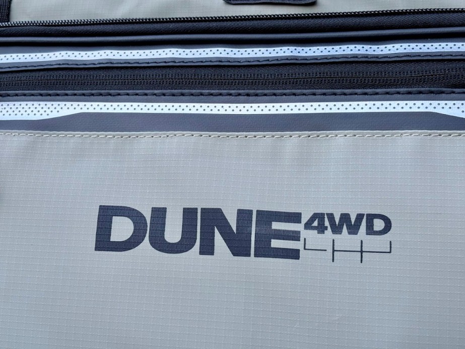 The outer layer of the Dune cooler bag is the trademark Rhino-Tech - A tough textured material that actively resists water and stains