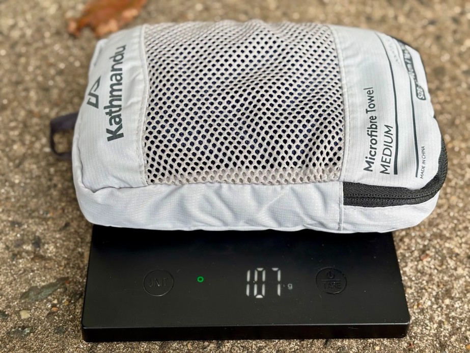 You won't notice the Kathmandu Microfibre Towel in your pack at just 107 grams in the medium size