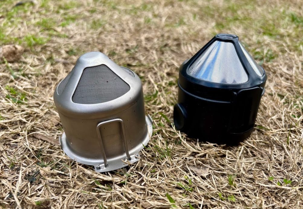 Comparing this portable pour over coffee maker with a similar titanium model from Boundless Voyage