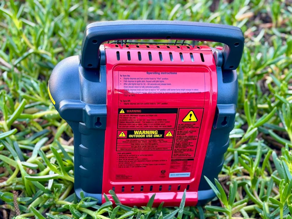 The Mr Heater Portable Buddy Heater comes with multiple built-in safety features and mouting points on the back side