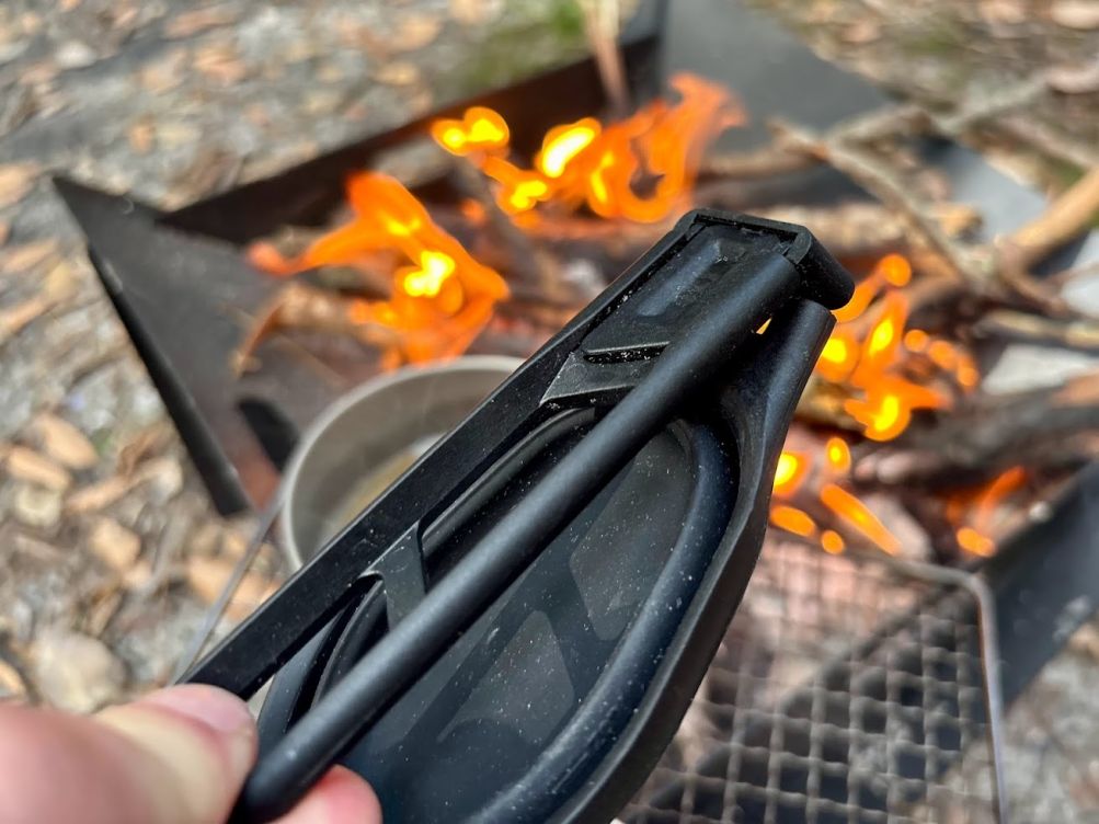 The Sea to Summit Folding Spoon feels incredibly compact and light at just 50 grams