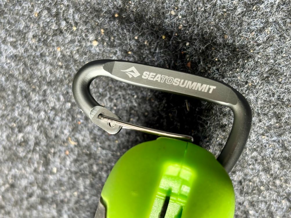 The body of the Sea to Summit carabiners are made from a strong lightweight 6061 aluminum