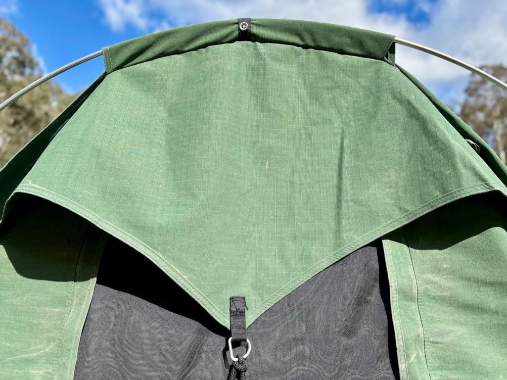 The generous ventilation panels on the hood, foot and top of the XTM double swag are all covered with superfine insect mesh for airflow on warm nights